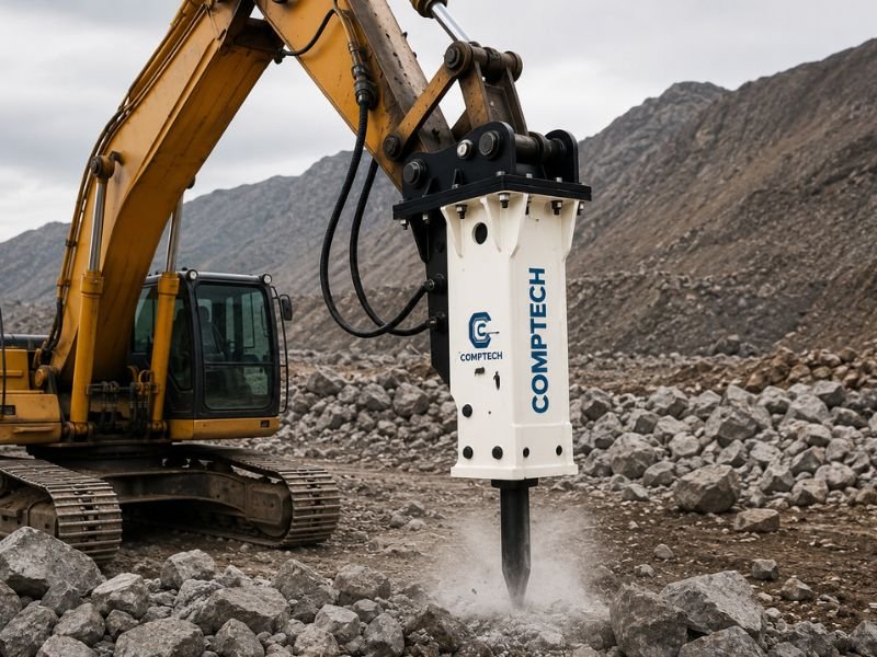 Excavator Mounted Rock Breakers